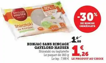 Konjac sans rinçage gayelord hauser