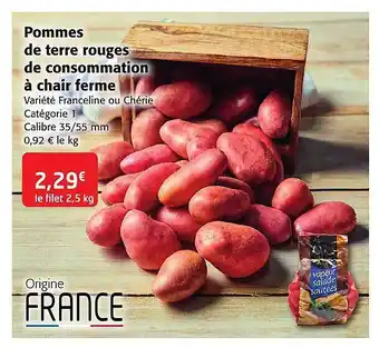 Colruyt Pommes de terre rouge de consommation à chair ferme offre