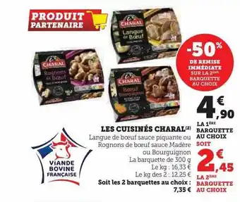 Hyper U Les cuisinés charal offre