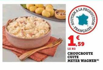 Hyper U Choucroute cuite meyer wagner offre