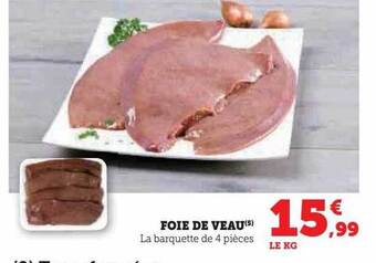 Hyper U Foie de veau offre
