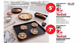 Hyper U Moule perfectbake, plaque à pâtisserie perfectbake tefal offre