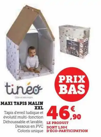 Maxi tapis malin xxl tinéo