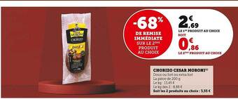 U Express Chorizo césar moroni offre