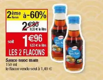 Migros Sauce nuoc mam cora offre
