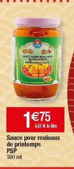 Migros Sauce pour rouleaux de printemps psp offre