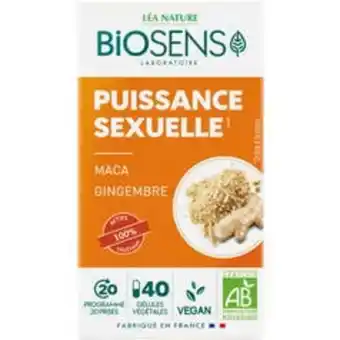 Léa Nature Biosens gélule végétale puissance sexuelle - bio offre