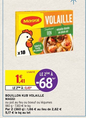 Intermarché Bouillon Kub Volaille Maggi offre