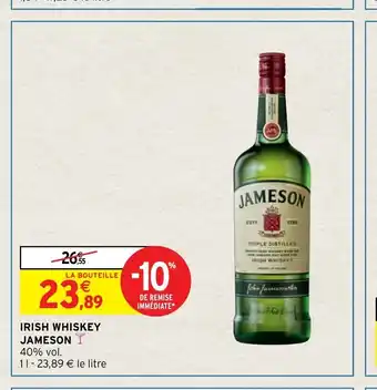 Intermarché Irish Whiskey Jameson offre