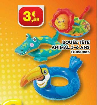 Maxi Bazar Bouée Tête Animal 3-6 Ans offre
