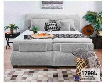 BUT Lit 2 X 80 X 200 Cm Boxspring Evolution offre