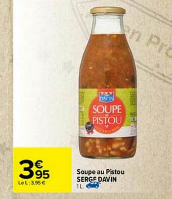 Carrefour Soupe Au Pistou Serge Davin offre