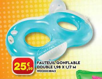 Maxi Bazar Fauteuil Gonflable Double 1,98 X 1,17 M offre