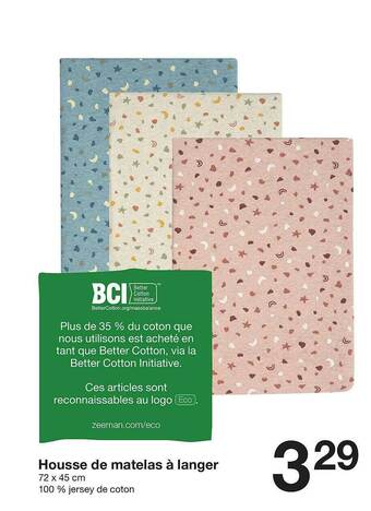 Zeeman Housse De Matelas à Langer offre