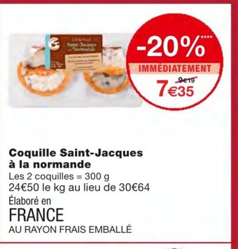 Coquille Saint-Jacques Ă la normande