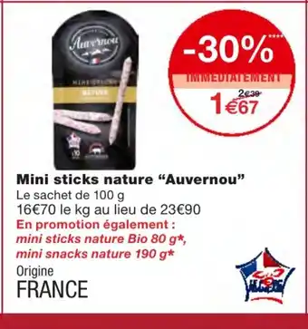 Mini sticks nature Auvernou