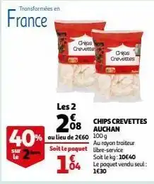 Auchan Chips crevettes auchan offre