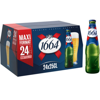 Auchan Bière blonde 1664 offre