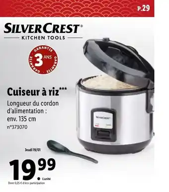 Lidl Cuiseur à riz offre
