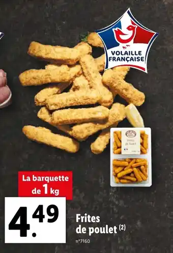 Lidl Frites de poulet offre
