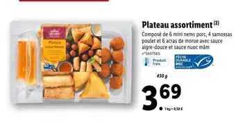 Lidl Plateau assortiment offre