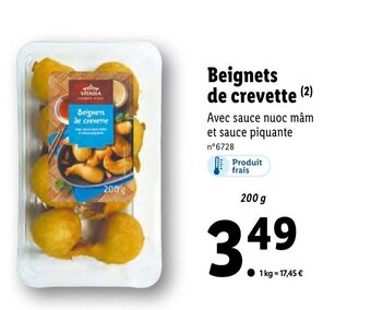 Lidl Beignets de crevette offre