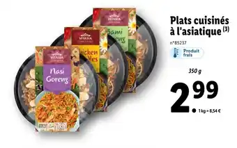 Lidl Plats cuisinés à l'asiatique offre