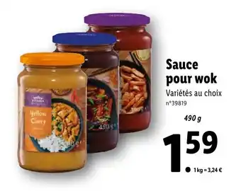 Lidl Sauce pour wok offre