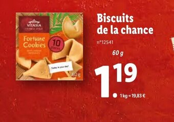 Lidl Biscuits de la chance offre
