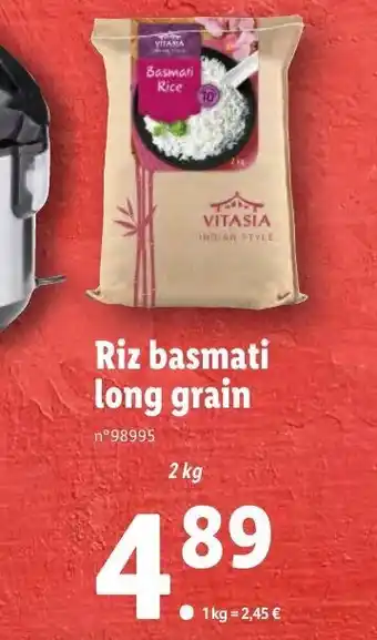Lidl Riz basmati long grain offre