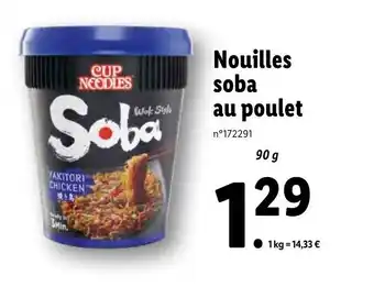 Lidl Nouilles soba au poulet offre