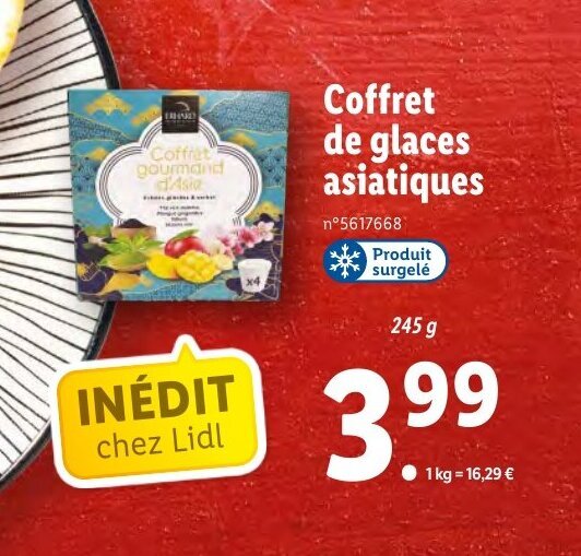 Promo Coffret de glaces asiatiques chez Lidl