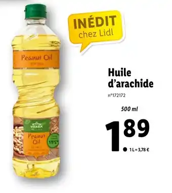 Lidl Huile d'arachide offre