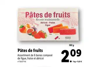 Lidl Pates De Fruits offre