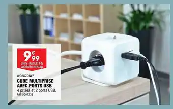 ALDI Cube multiprise avec ports usb workzone offre