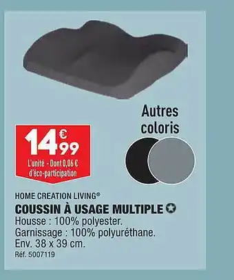 ALDI Coussin à usage multiple home creation living offre