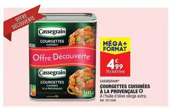 ALDI Courgettes cuisinées à la provençale cassegrain offre