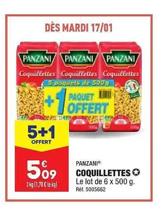 ALDI Coquillettes panzani offre