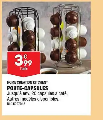 ALDI Porte-capsules home creation kitchen offre