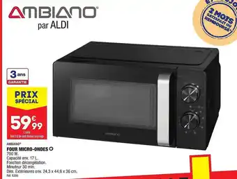 ALDI Four micro-ondes ambiano offre