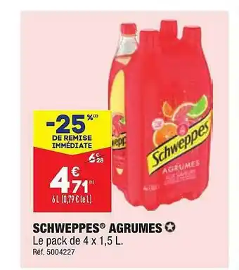 ALDI Schweppes agrumes offre