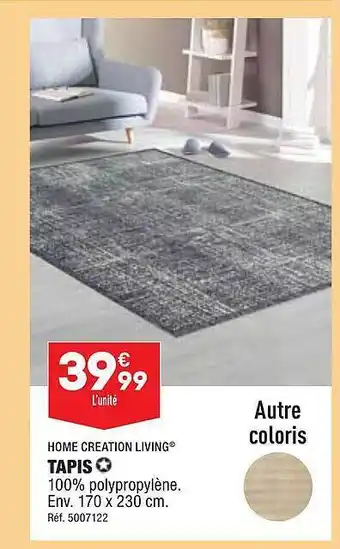 ALDI Tapis home creation living offre