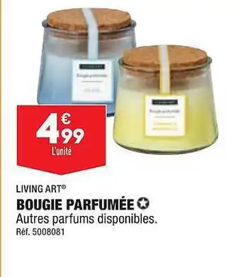 ALDI Bougie parfumée living art offre