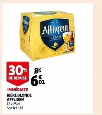 Auchan Bière blonde affligem offre