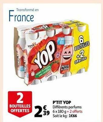 Auchan P'tit yop offre