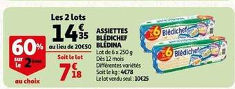 Auchan Assiettes blédichef blédina offre