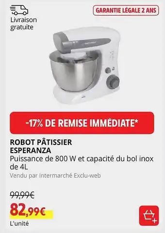 Intermarché Robot pâtissier esperanza offre