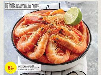 Intermarché Crevettes cuites offre