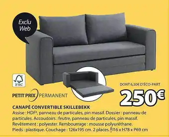 JYSK Canapé convertible skillebekk offre