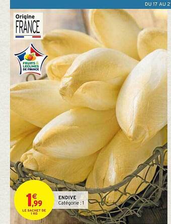 Intermarché Express Endive offre
